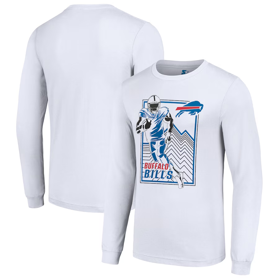 Men Buffalo Bills white 2024 NFL Long sleeve T Shirts